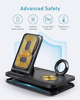 Anker folding 3-in-1 wireless charging station with power